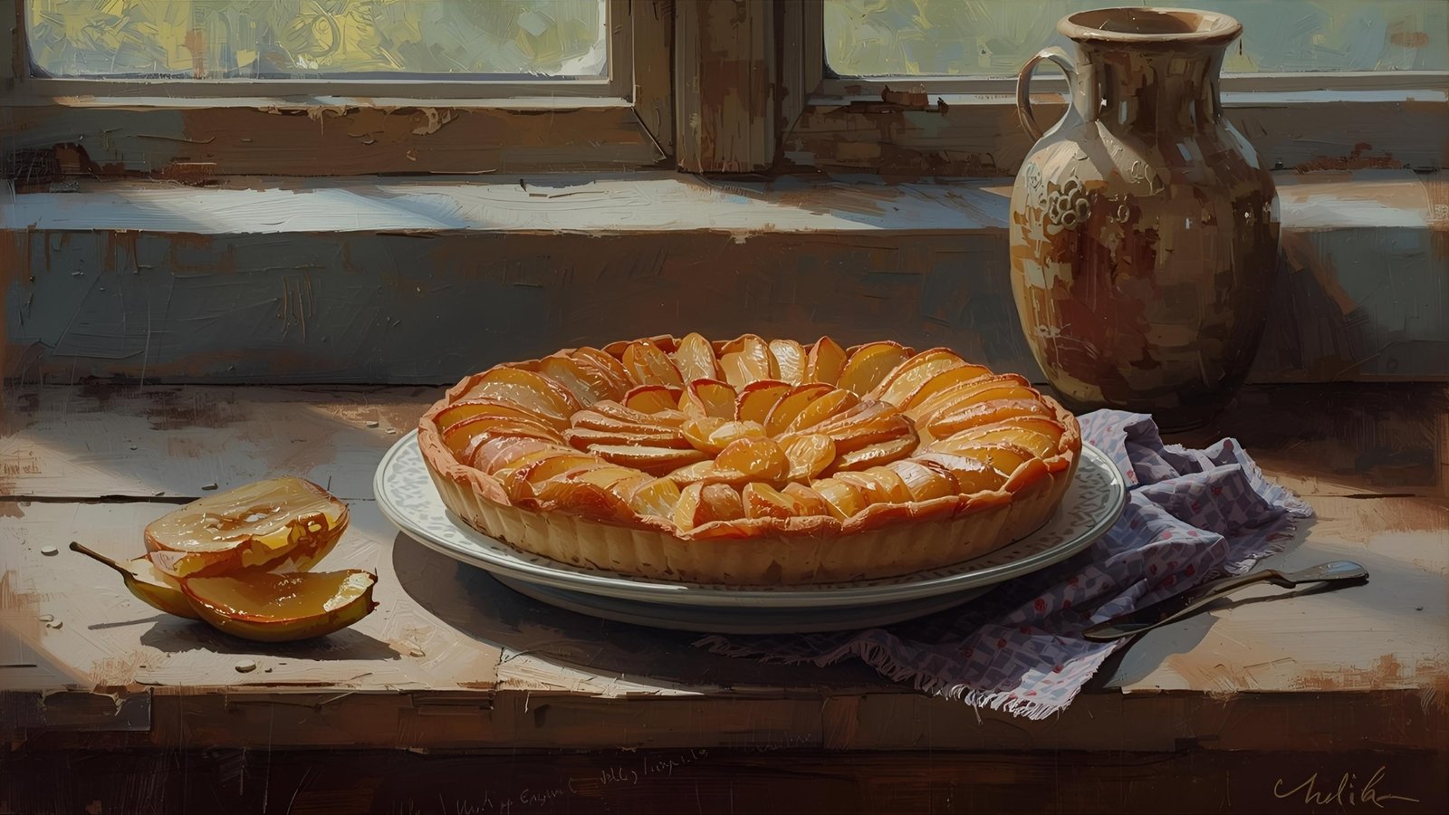 Old-Fashioned Caramel Apple Tart