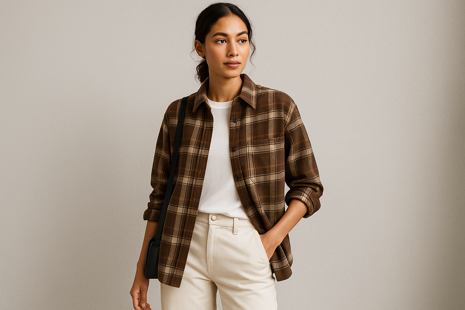 plaid shirt outfit ideas