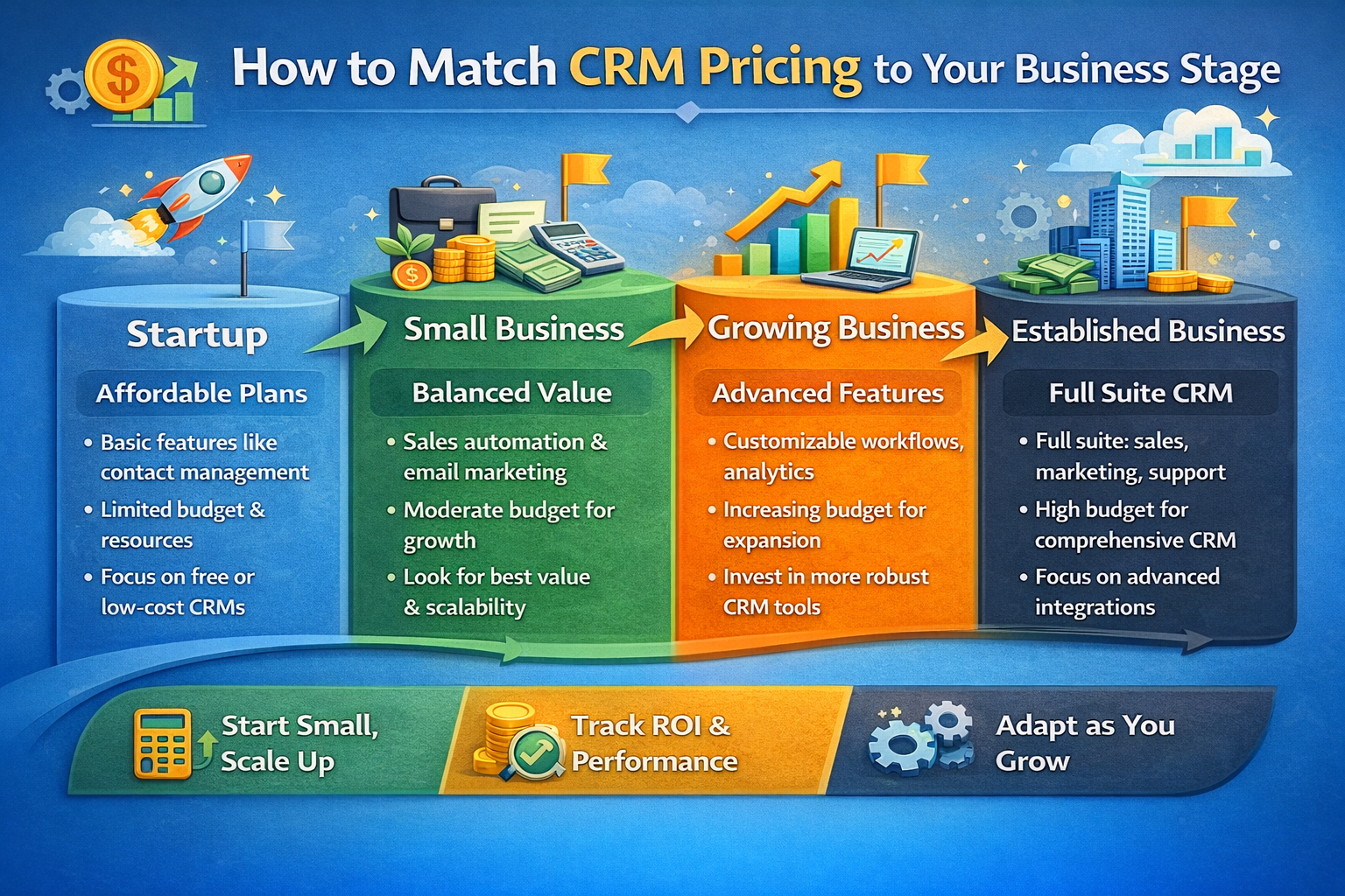 How to Match CRM Pricing to Your Business Stage