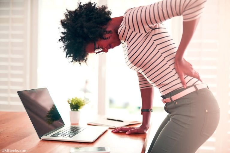 laptop to killing your back