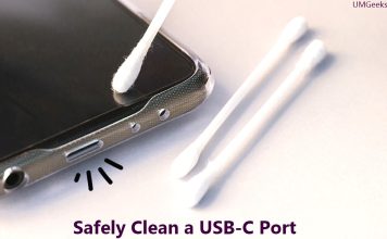 Safely Clean a USB-C Port