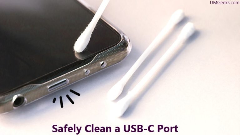 Safely Clean a USB-C Port
