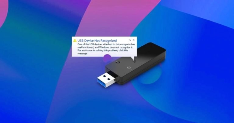 USB Device not recognized