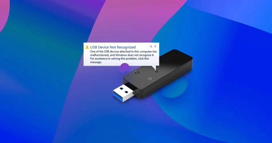 How to Solve USB Device not recognized Error in Windows