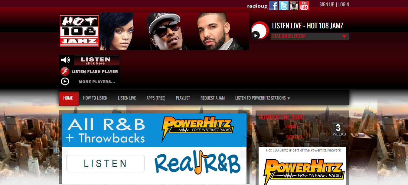 Hot 108 Jamz online radio Stations