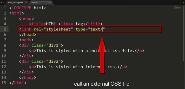 How to Link CSS to HTML