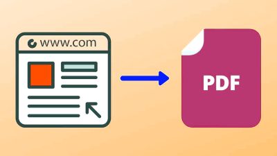 Save A Webpage As a PDF
