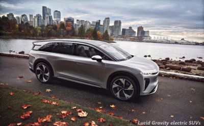 Lucid Gravity electric SUVs