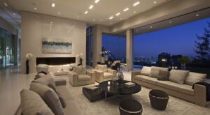 modern millionaire living room