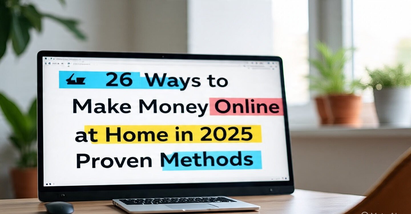 26 Ways to Make Money Online at Home in 2025