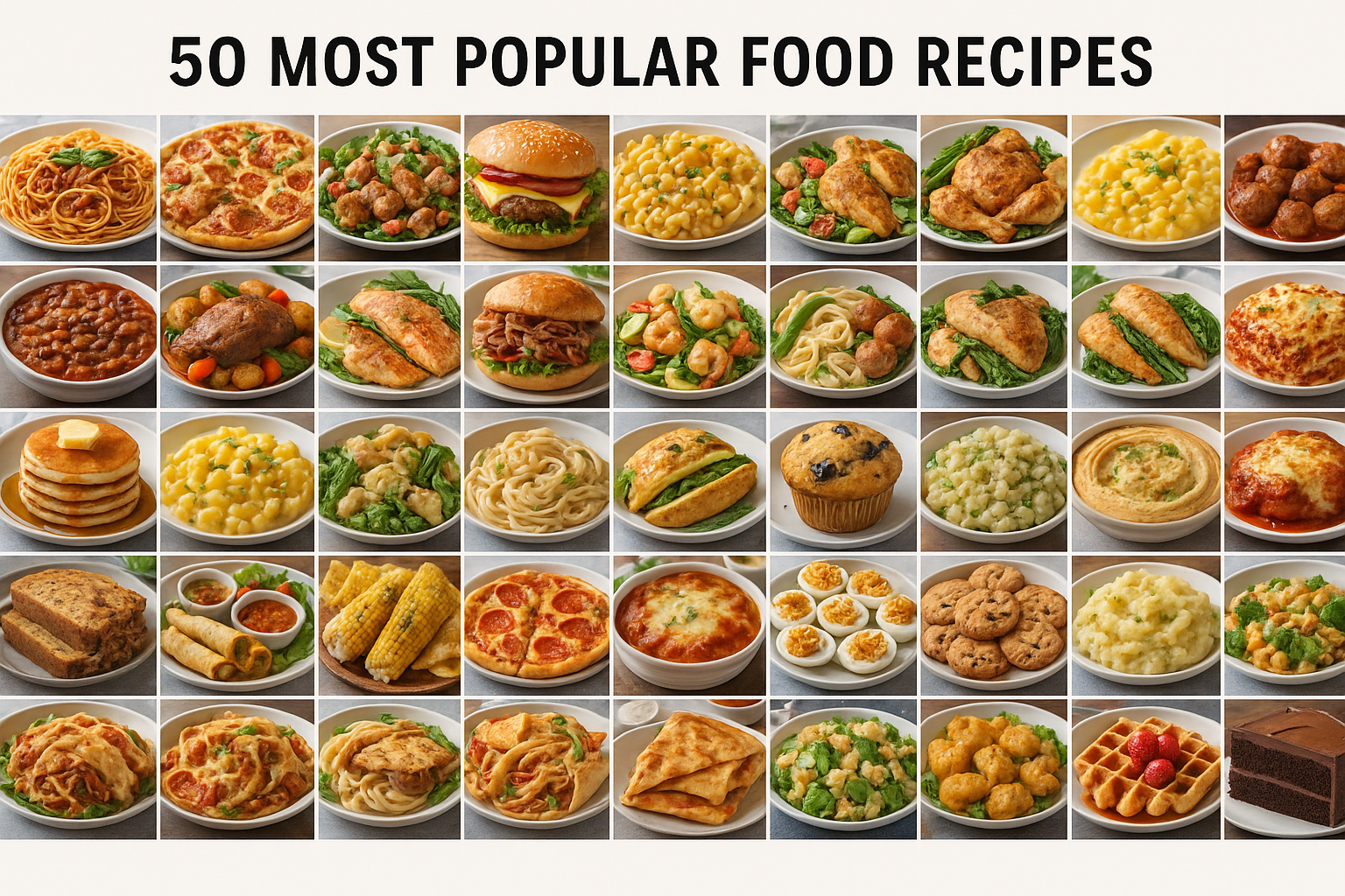 50 most popular food recipes