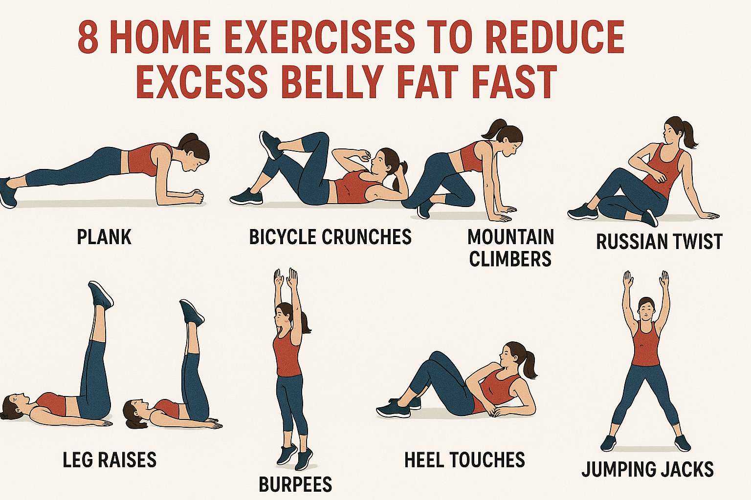 8 Home Exercises to Reduce