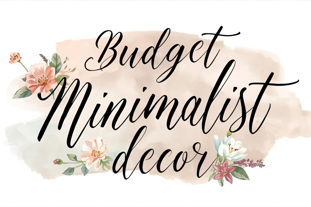 Budget Minimalist Decor