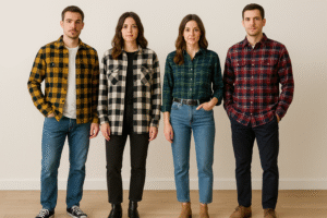 Elevated Casual Look with Plaid Shirts