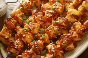 Hawaiian Chicken Kabobs