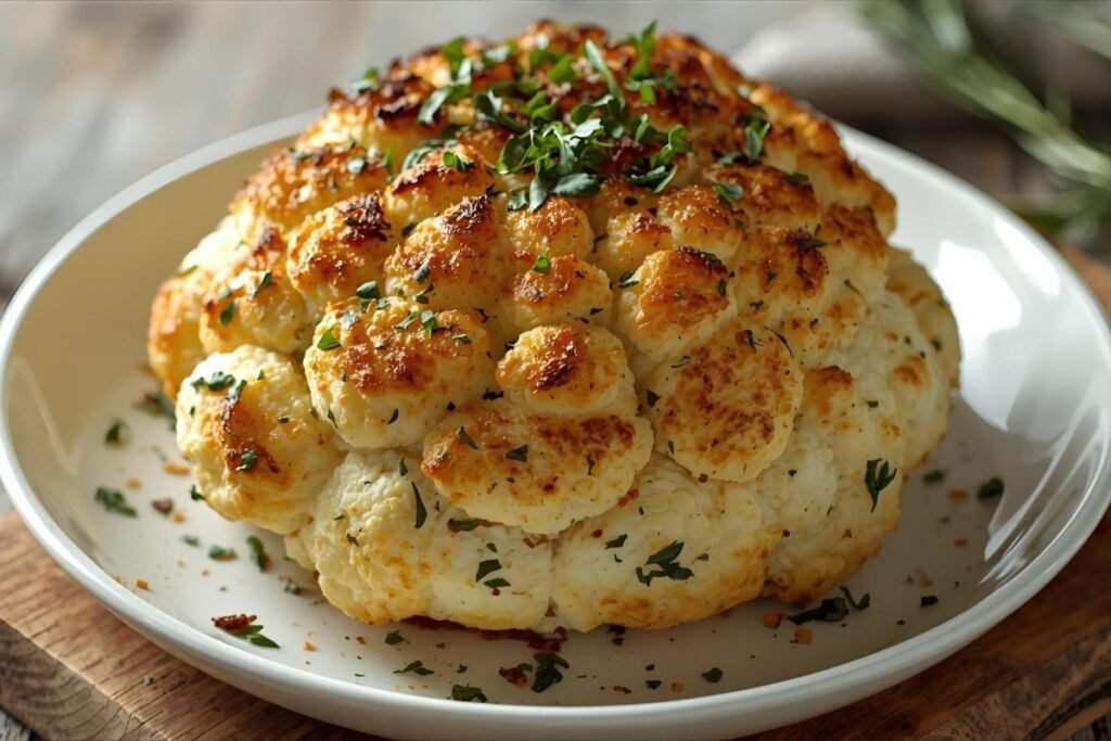 Amazing 5-Ingredient Whole Roasted Cauliflower Recipe