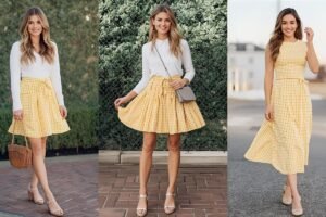 Yellow Gingham Outfits