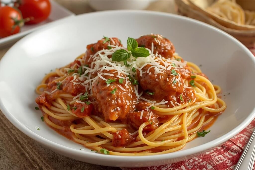 Perfect Spaghetti and Meatballs in Just 20 Minutes