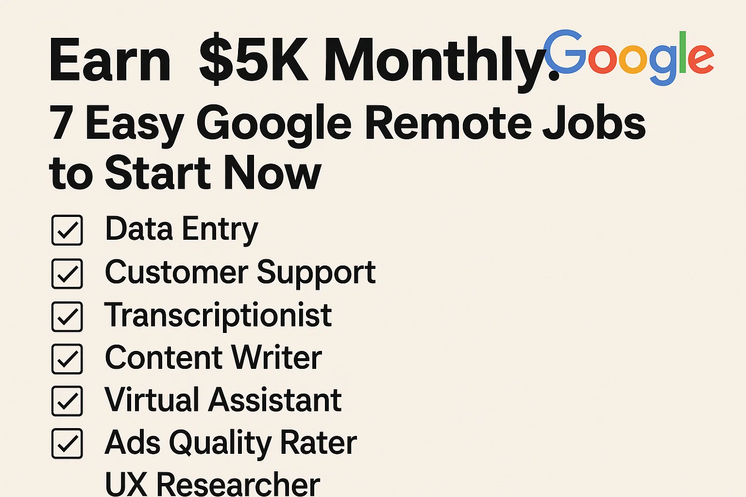 Google Remote Jobs