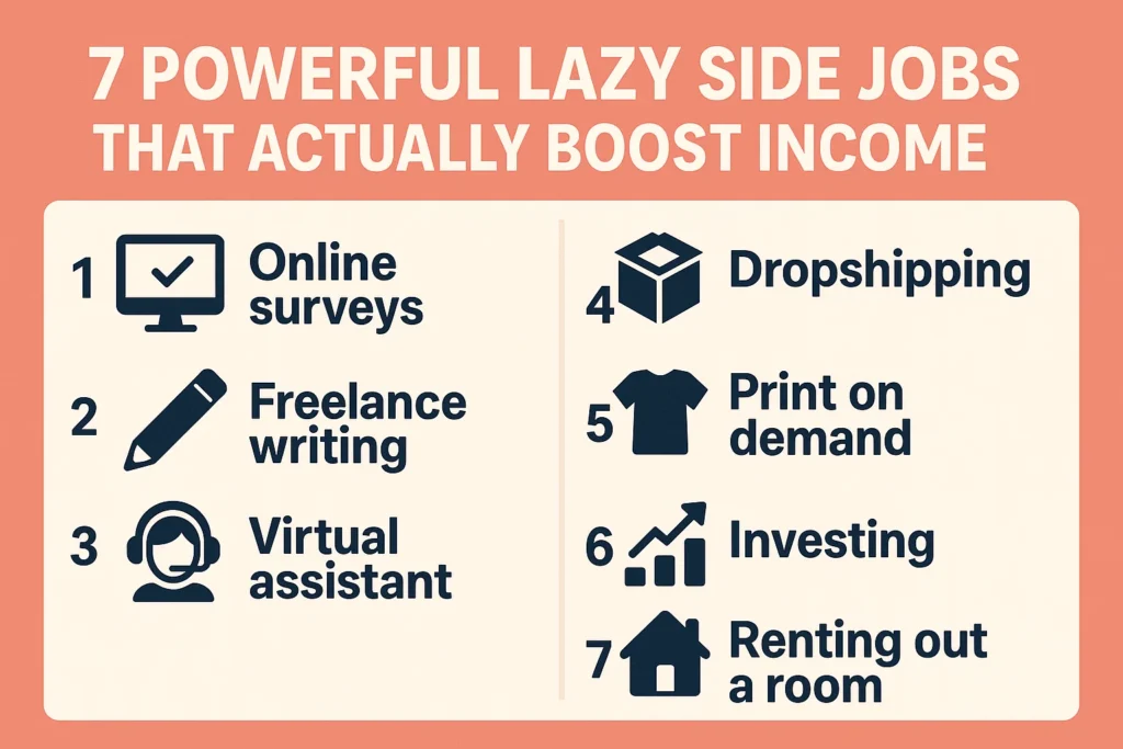 7 Powerful Lazy Side Jobs That Actually Boost Income