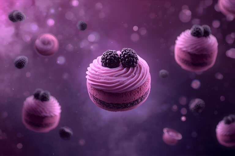 Blackberry Mousse Cakes