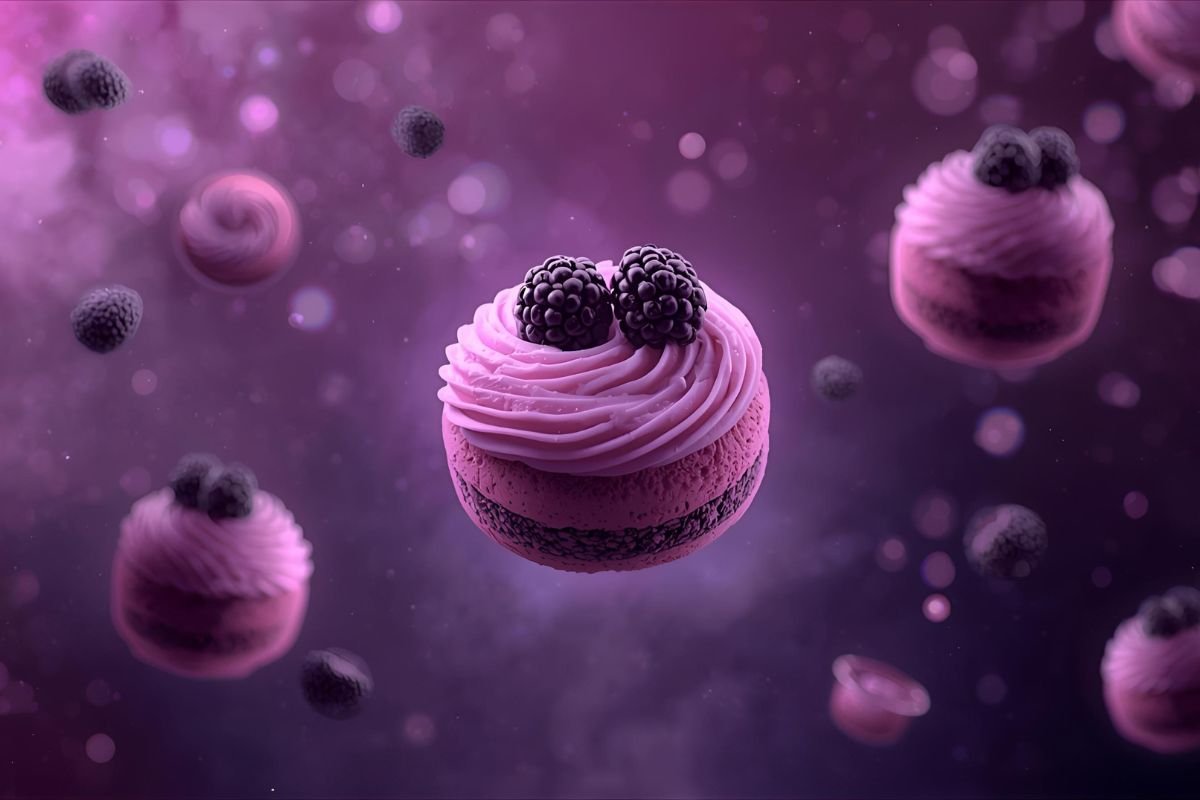 Blackberry Mousse Cakes