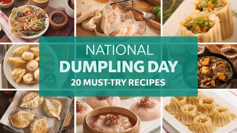 National Dumpling Day 20 Must-Try Recipes