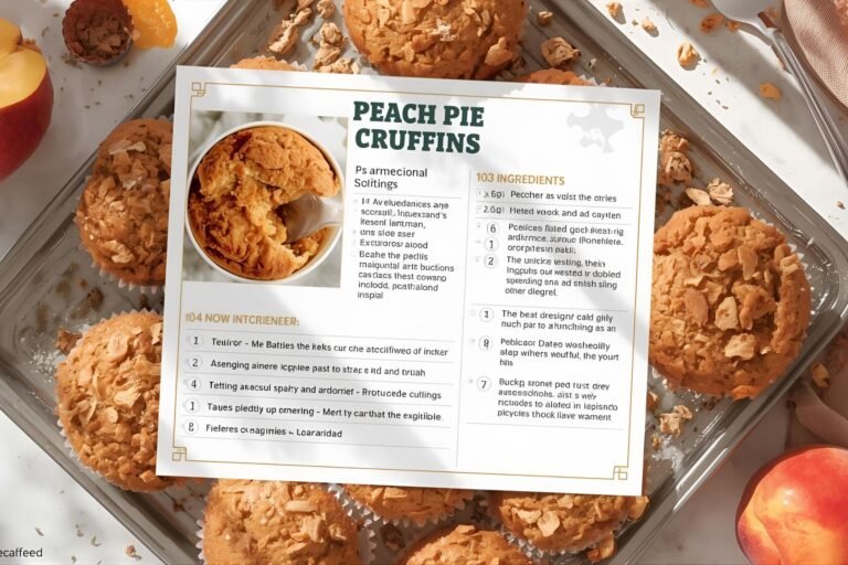 Peach Pie Cruffins