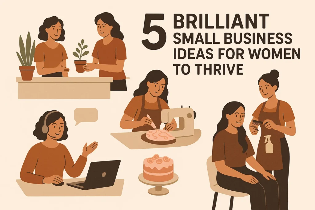 5 Brilliant Small Business Ideas for Women to Thrive