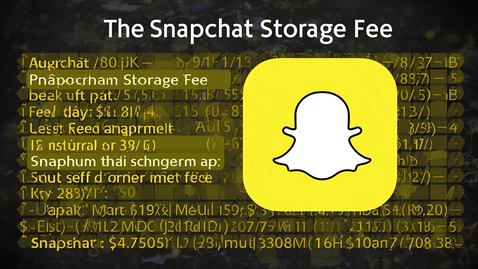 Snapchat Storage Fee