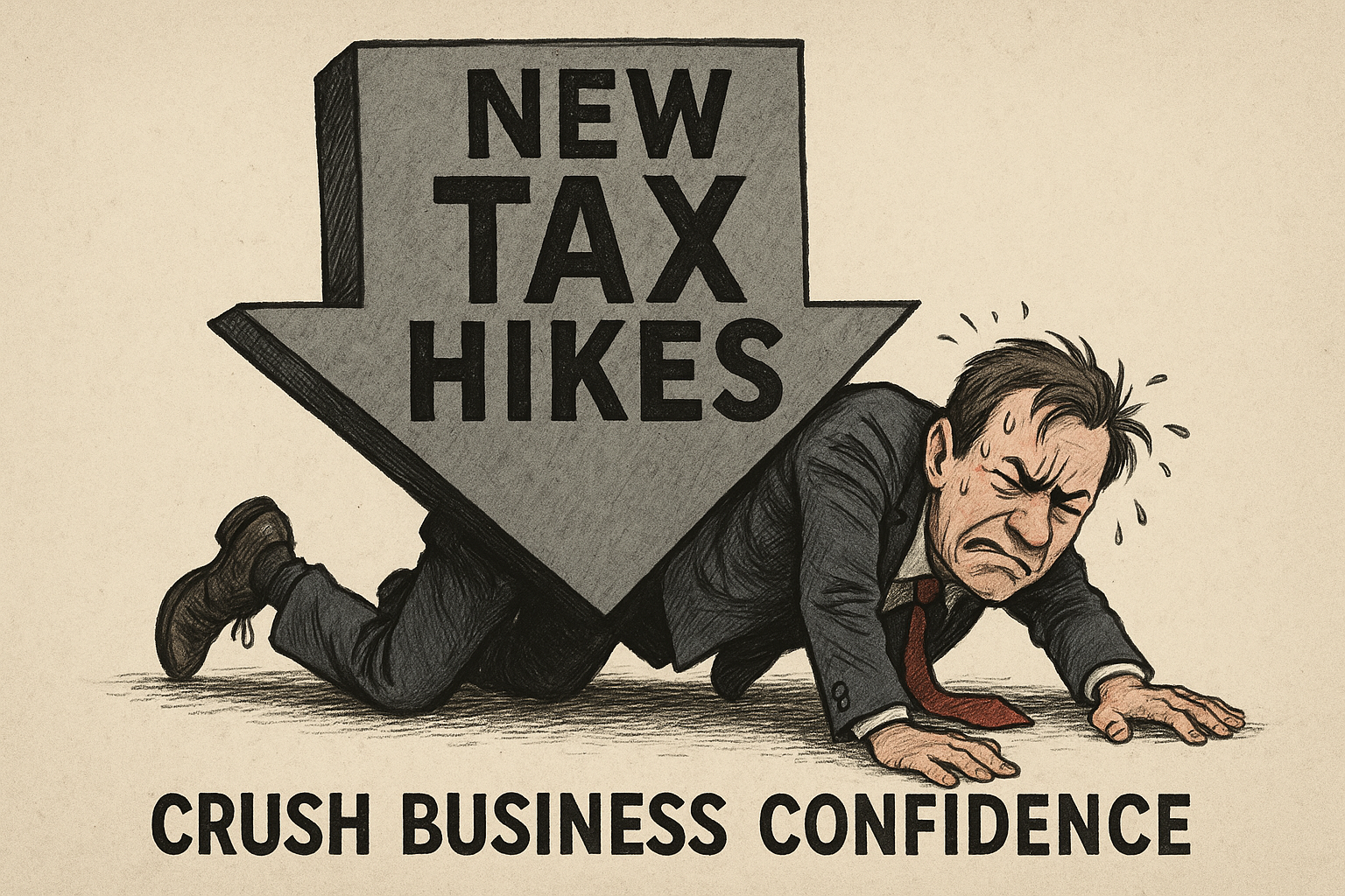 New Tax Hikes Crush Business Confidence