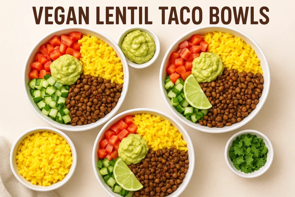 30 Min Vegan Lentil Taco Bowls Recipe Quick & Healthy