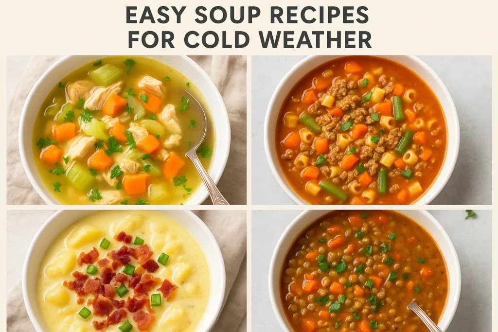 Easy Soup Recipes for Cold Weather in 2025 Quick & Delicious