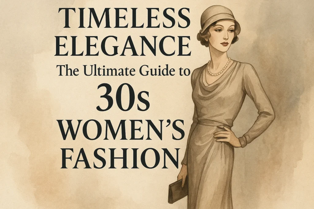 Timeless Elegance The Ultimate Guide to 30s Women’s Fashion
