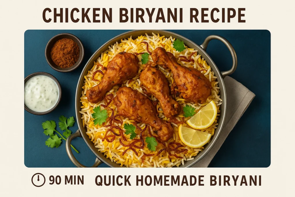 Chicken Biryani Recipe 90 min Quick Homemade Biryani