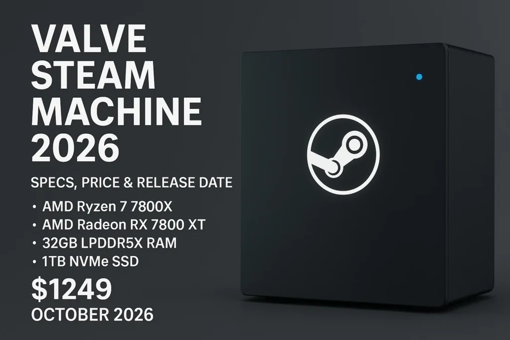Valve Steam Machine 2026 Specs, Price & Release Date