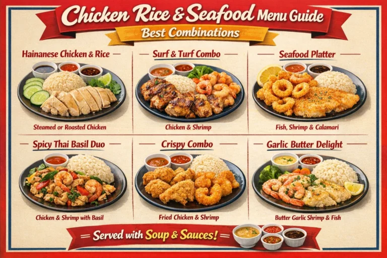 Chicken Rice and Seafood