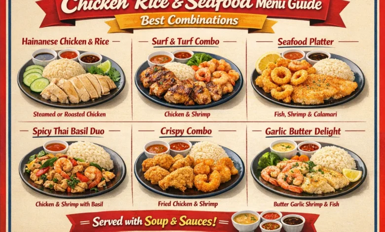 Chicken Rice and Seafood